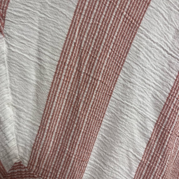 Lovestitch Muted Red and White Striped Midi Dress - Picture 7 of 11